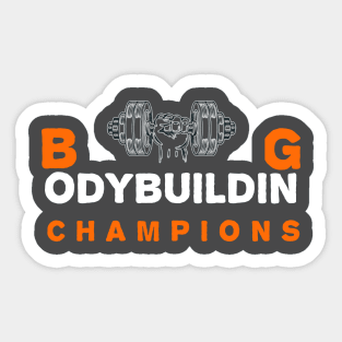 T-shirt Bodybuilding Champions Sticker